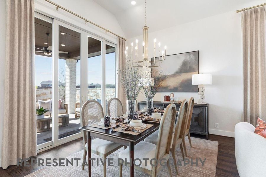 Furnished interior view inside a new home in Elyson, Katy (Image 10).
