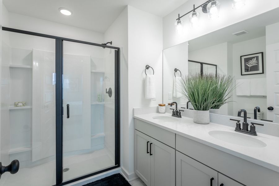 Representative furnished interior of a home built from the Annapolis - Mill Town by Parkside Builders in The Parks of Mill Town, Chattanooga (Image 24).