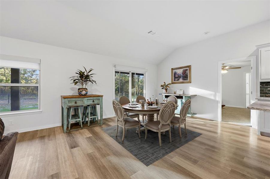 Dining Area shown with no table (actual)