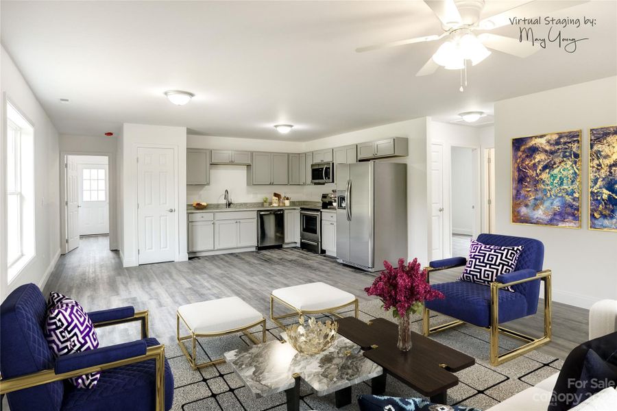 Furnished interior view inside a new home in , Mars Hill (Image 7).