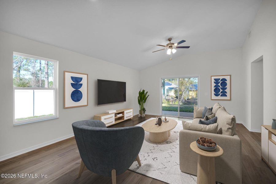 Furnished interior view inside a new home in , Jacksonville (Image 6). Furnished interior view inside a new home in , Jacksonville (Image 6).