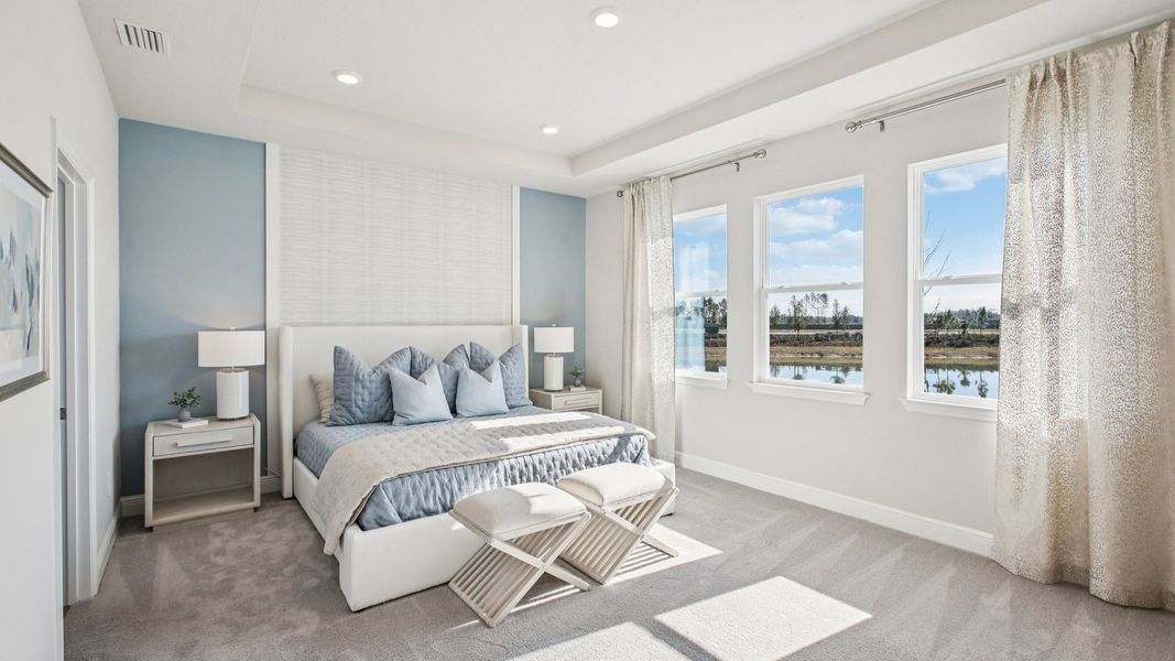 Furnished interior view inside a new home in Deerbrook, Land O' Lakes (Image 34). Furnished interior view inside a new home in Deerbrook, Land O' Lakes (Image 34).