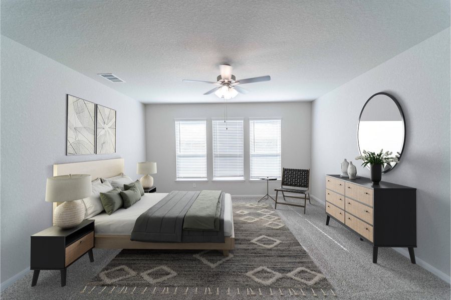 Furnished interior view inside a new home in Arcadia Ridge, San Antonio (Image 9).