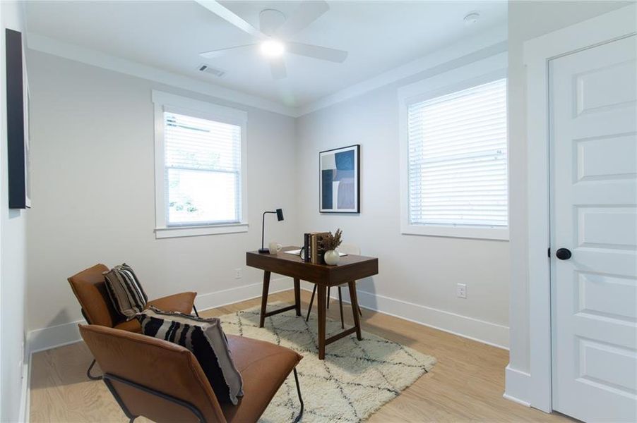 Furnished interior view inside a new home in , Scottdale (Image 24). Furnished interior view inside a new home in , Scottdale (Image 24).