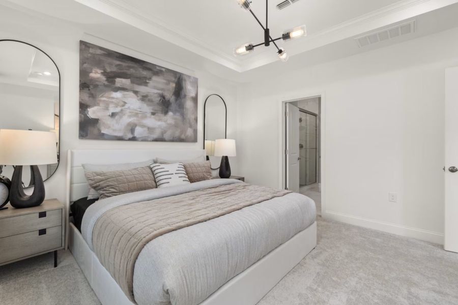 Representative furnished interior of a home built from the Cranbrook by Pulte Homes in Southport Meadows, Southport (Image 11).