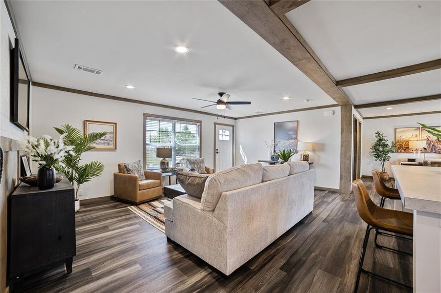 Furnished interior view inside a new home in , Poolville (Image 26).