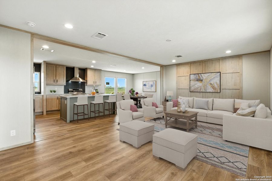 Furnished interior view inside a new home in , La Vernia (Image 12).