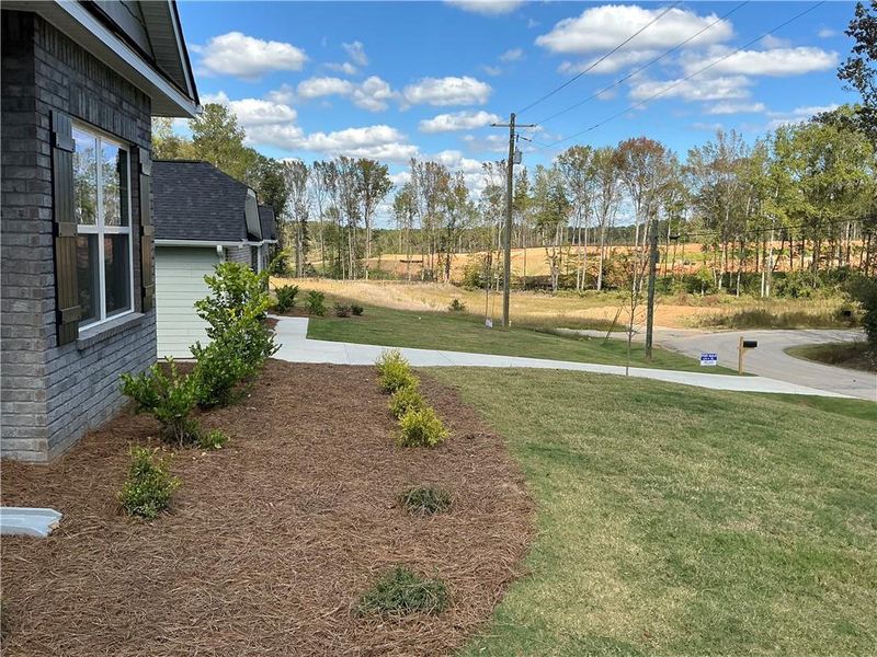 Exterior details and patio area of a home in Park Place, Bowdon (Image 2).