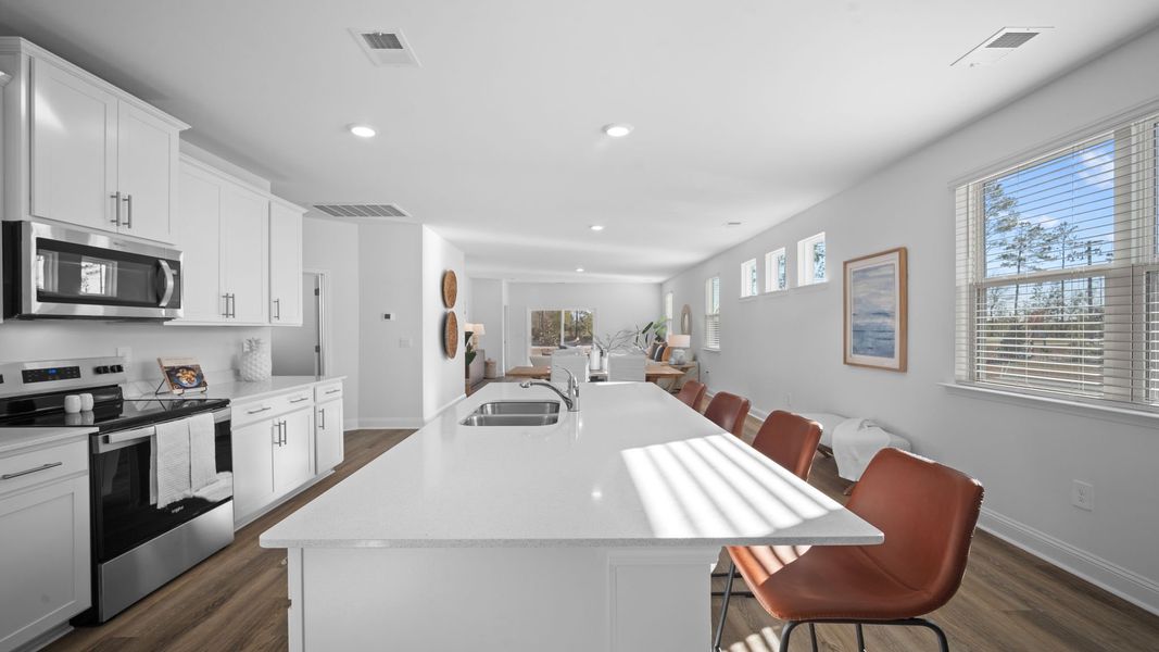 Furnished interior view inside a new home in The Lakes at North Glynn, Brunswick (Image 6).