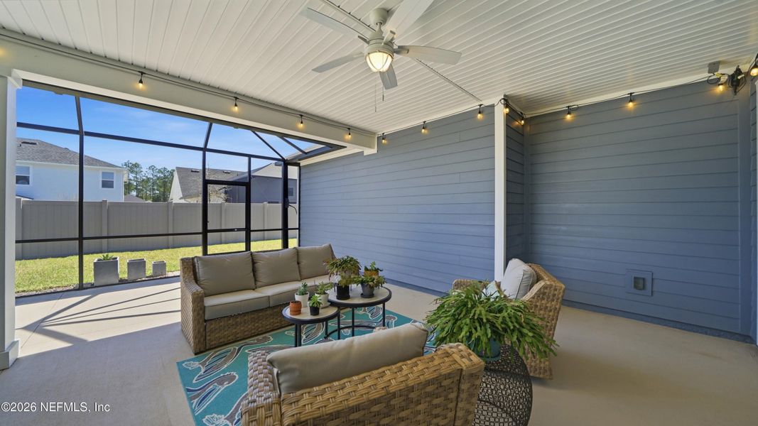 Exterior details and patio area of a home in Shearwater, St. Augustine (Image 28).
