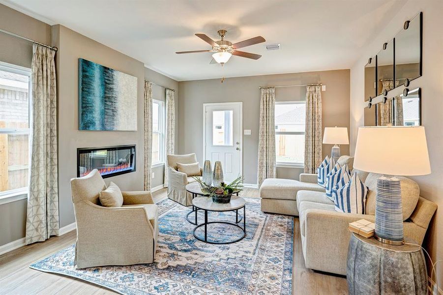 Furnished interior view inside a new home in , Crowley (Image 4).