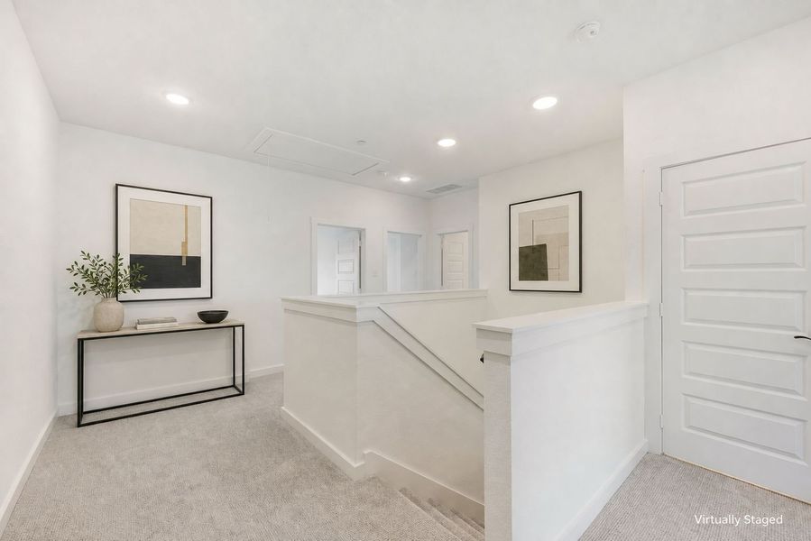Furnished interior view inside a new home in Woodbridge Townhomes, Wylie (Image 15).
