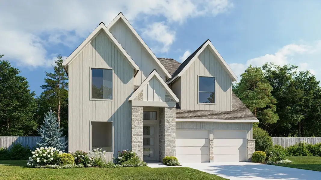 Representative exterior photo of a completed home built from the 2694W by Perry Homes in Trinity Falls, McKinney, TX (Image 2). Representative exterior photo of a completed home built from the 2694W by Perry Homes in Trinity Falls, McKinney, TX (Image 2).