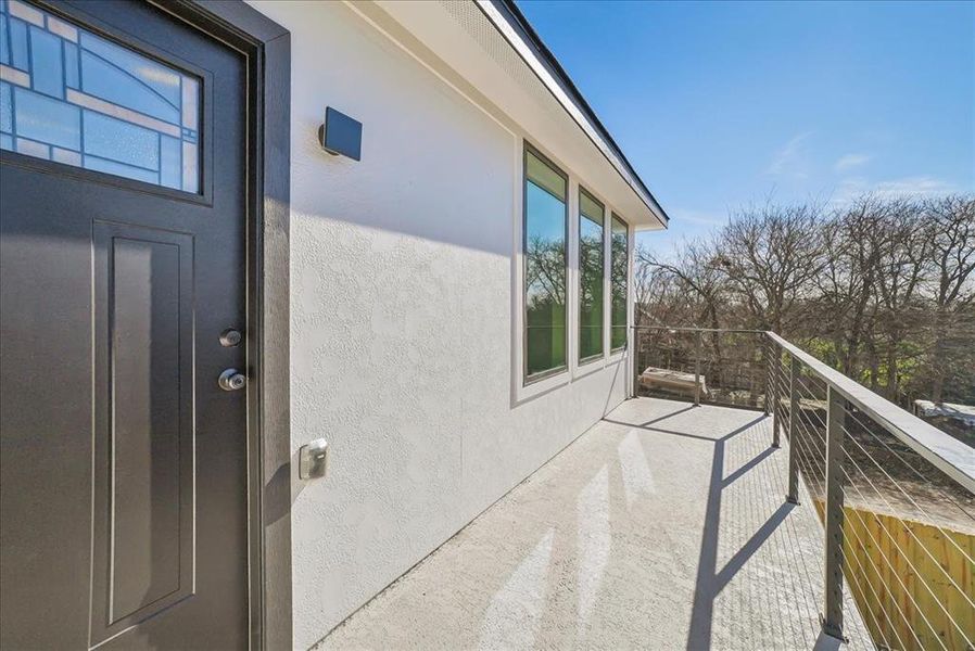 Exterior details and patio area of a home in , Dallas (Image 4). Exterior details and patio area of a home in , Dallas (Image 4).