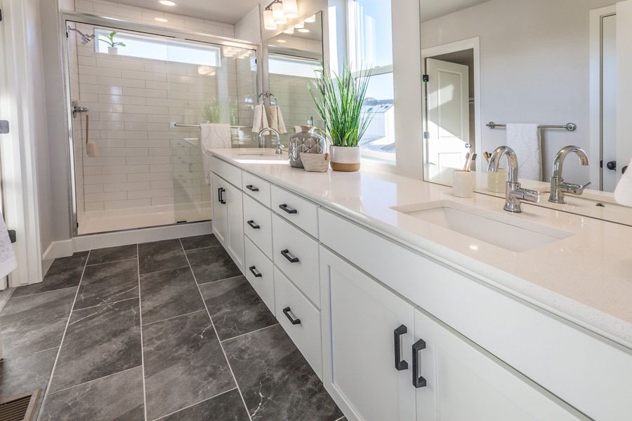 Representative furnished interior of a home built from the Tesla by Hartford Homes in Trailside, Timnath (Image 8).