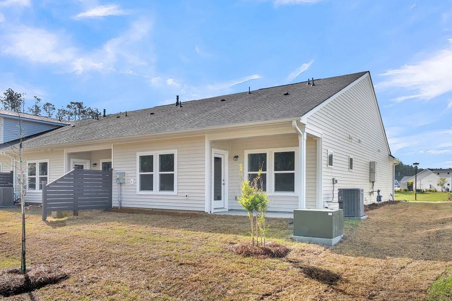 Exterior details and patio area of a home in Hammock Walk at Nexton, Summerville (Image 16).