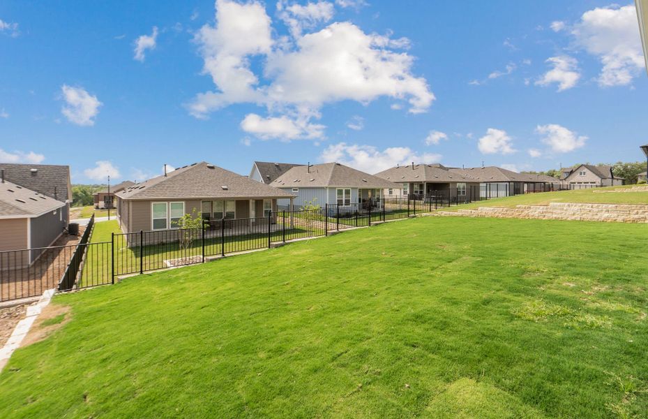 Exterior details and patio area of a home in Sun City Texas, Georgetown (Image 24).