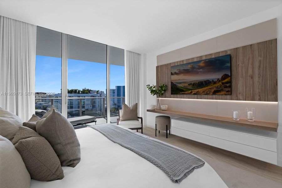 Furnished interior view inside a new home in , Bay Harbor Islands (Image 17). Furnished interior view inside a new home in , Bay Harbor Islands (Image 17).