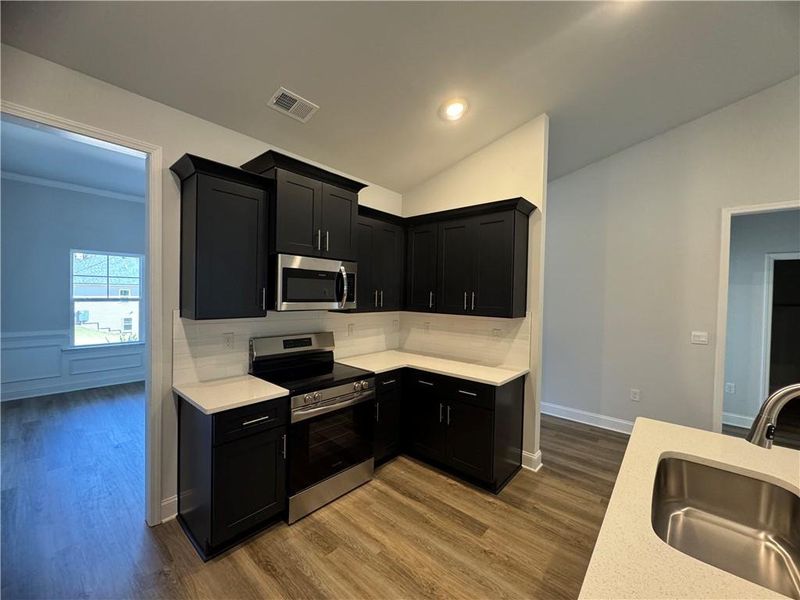 Furnished interior view inside a new home in The Fields of Walnut Creek, Pendergrass (Image 7).