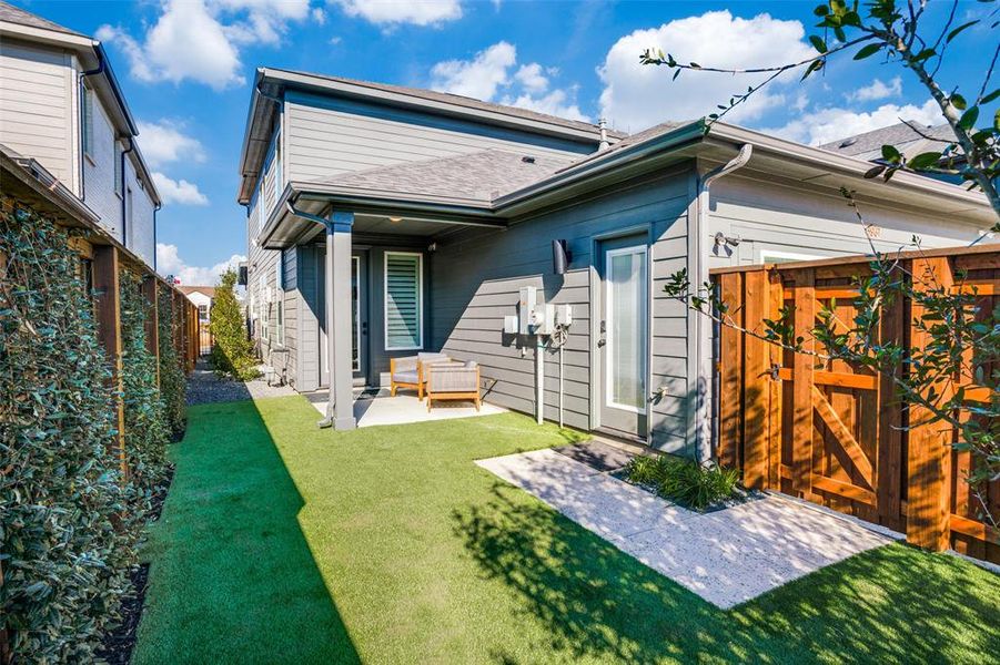 Front exterior of a new home in Fields, Frisco, TX, highlighting curb appeal (Image 18). Front exterior of a new home in Fields, Frisco, TX, highlighting curb appeal (Image 18).