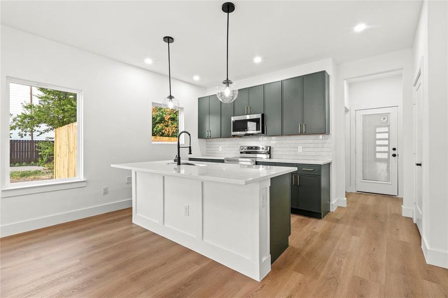 Furnished interior view inside a new home in , Dallas (Image 7). Furnished interior view inside a new home in , Dallas (Image 7).