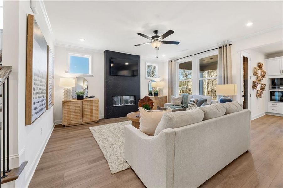 Furnished interior view inside a new home in Fern Hollow, Buford (Image 9).