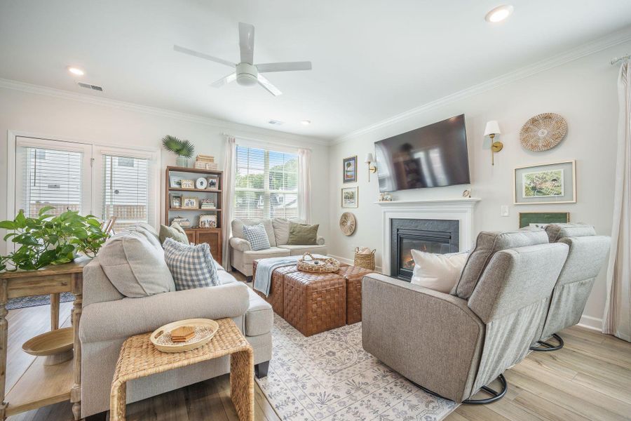 Furnished interior view inside a new home in Cordgrass Landing, Johns Island (Image 16).