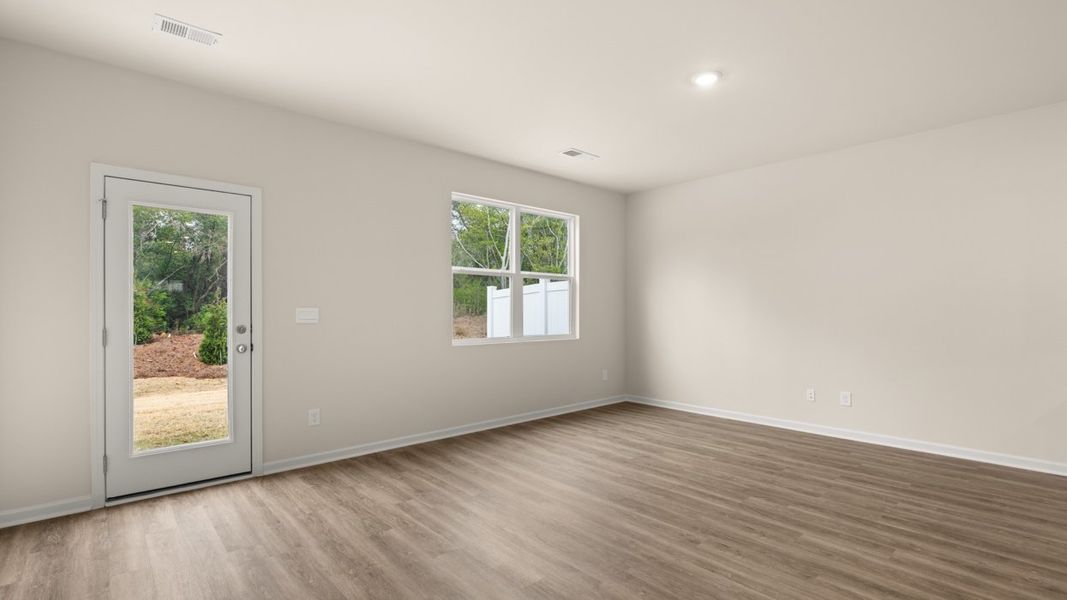 Spacious, unfurnished interior of a new home in The Gables at Agricultural Village, Perry (Image 15). Spacious, unfurnished interior of a new home in The Gables at Agricultural Village, Perry (Image 15).