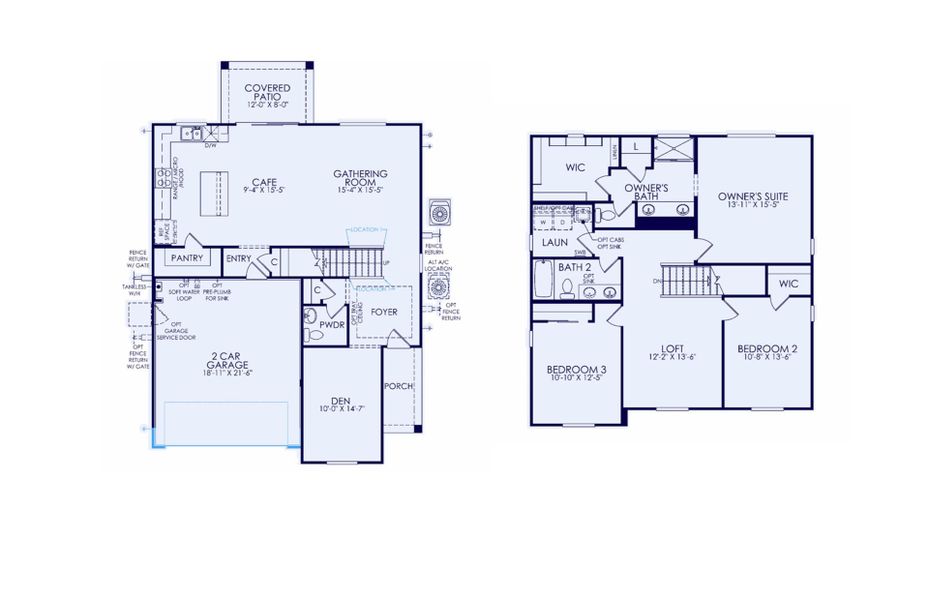 2D floor plan layout of this home in Soleo, San Tan Valley, AZ (Image 3).