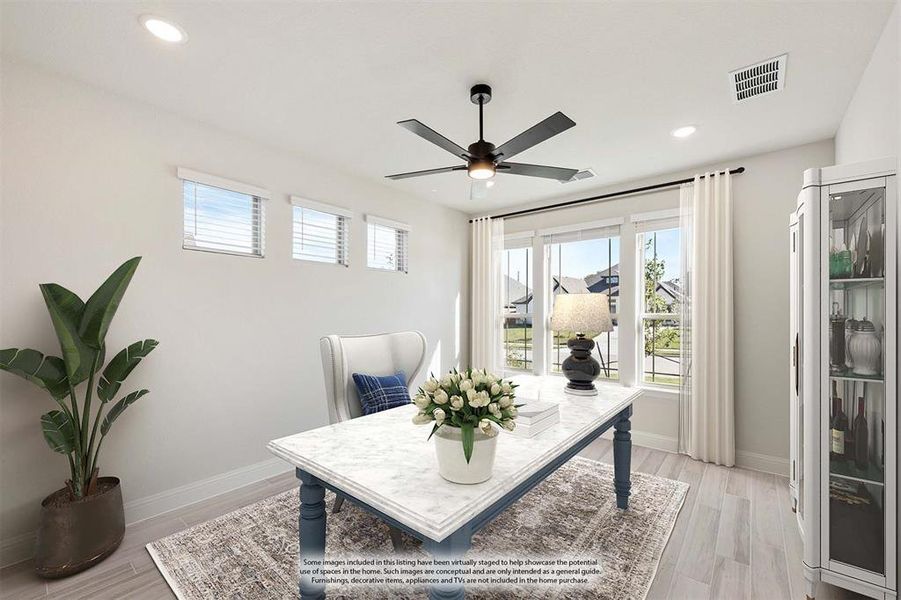 Furnished interior view inside a new home in Villages of Walnut Grove, Midlothian (Image 12).
