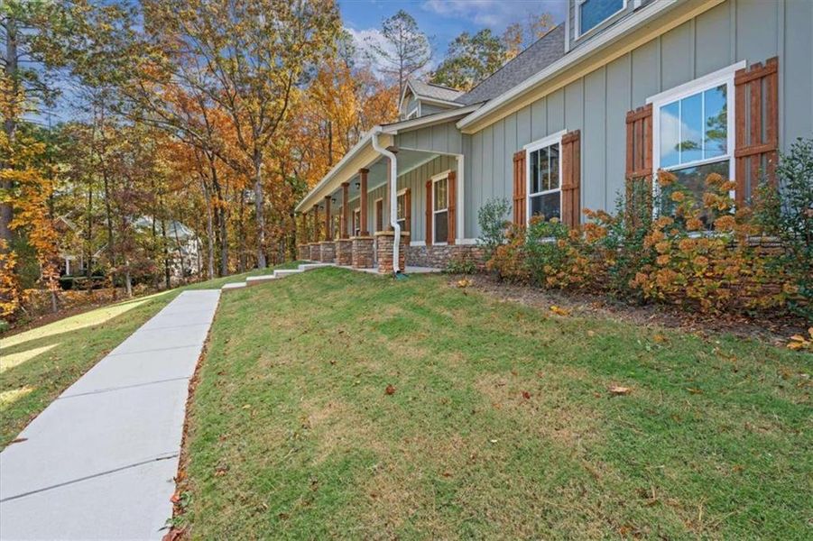 Exterior details and patio area of a home in , Villa Rica (Image 24).