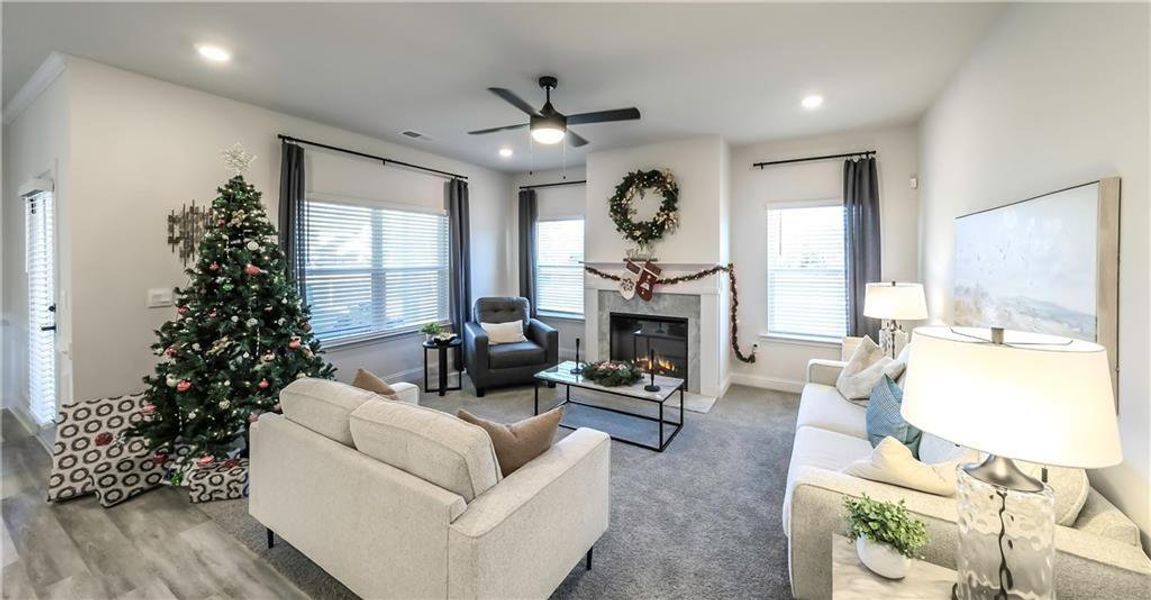 Furnished interior view inside a new home in Canterbury Villas, Carrollton (Image 9).