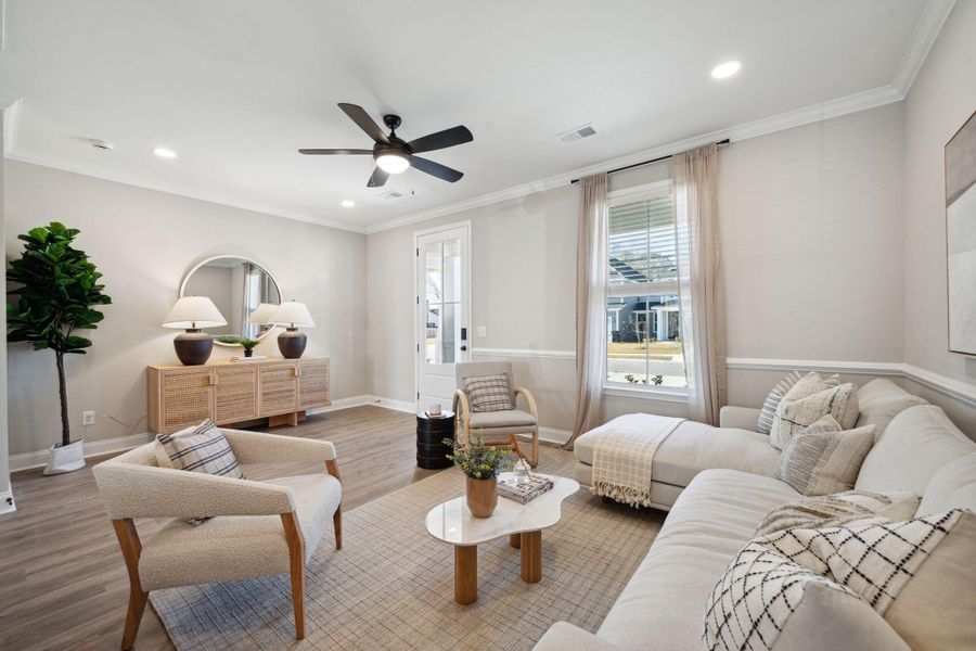 Furnished interior view inside a new home in Abbey Walk, Moncks Corner (Image 8). Furnished interior view inside a new home in Abbey Walk, Moncks Corner (Image 8).