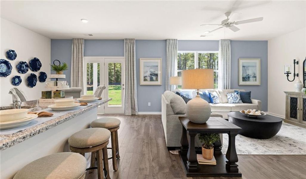 Furnished interior view inside a new home in Twin Lakes, Hoschton (Image 12).