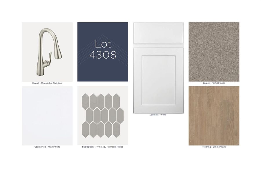 Sample of building materials used in homes in Summerview, Fulshear (Image 4).