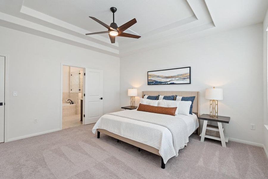 Furnished interior view inside a new home in Foxfield, Austin (Image 32).
