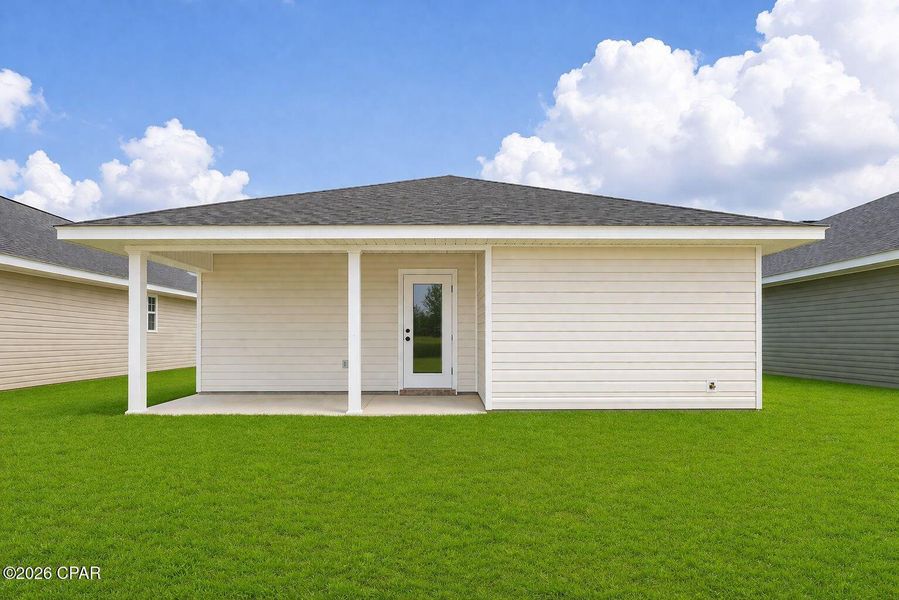 Exterior details and patio area of a home in Fox Glenn, Panama City (Image 4).