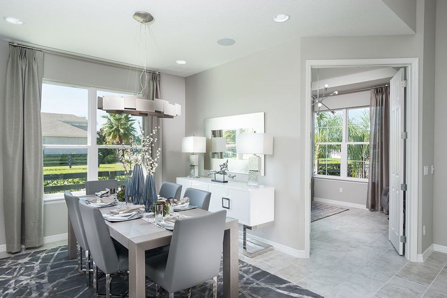 Representative furnished interior of a home built from the Saint Thomas by Taylor Morrison in Central Park, Port St. Lucie (Image 8).