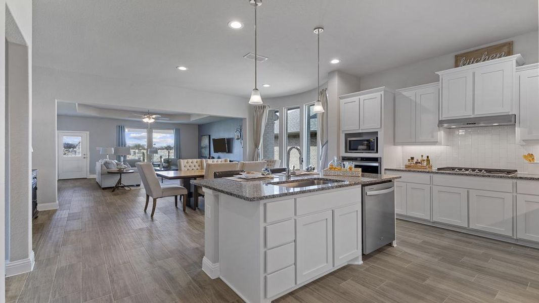 Furnished interior view inside a new home in Eagle Creek, Denton (Image 8).
