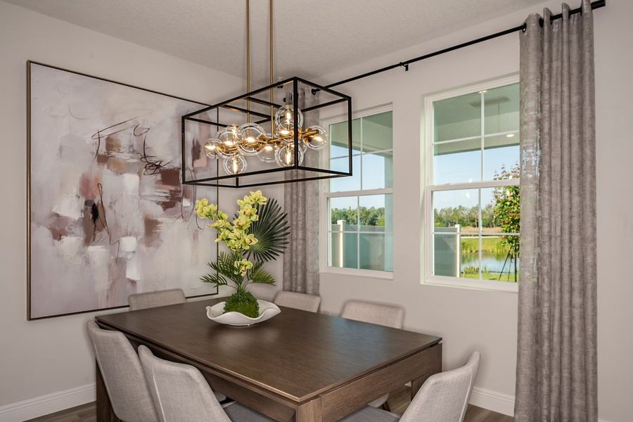 Representative furnished interior of a home built from the Coquina by Casa Fresca Homes in Mirada, San Antonio (Image 5).