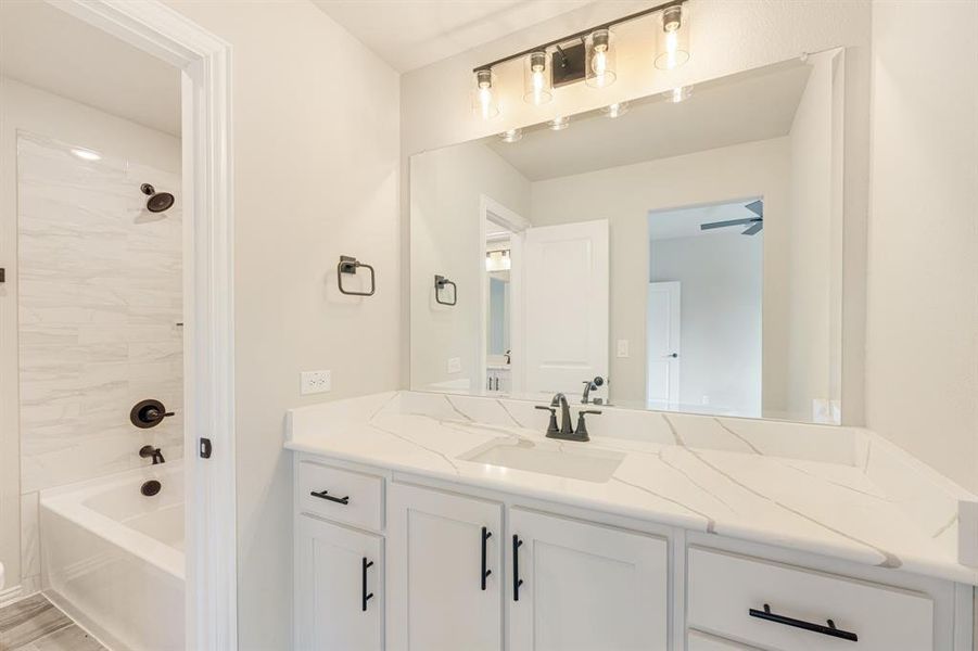 Furnished interior view inside a new home in Devonshire Classic 60-65, Forney (Image 20).