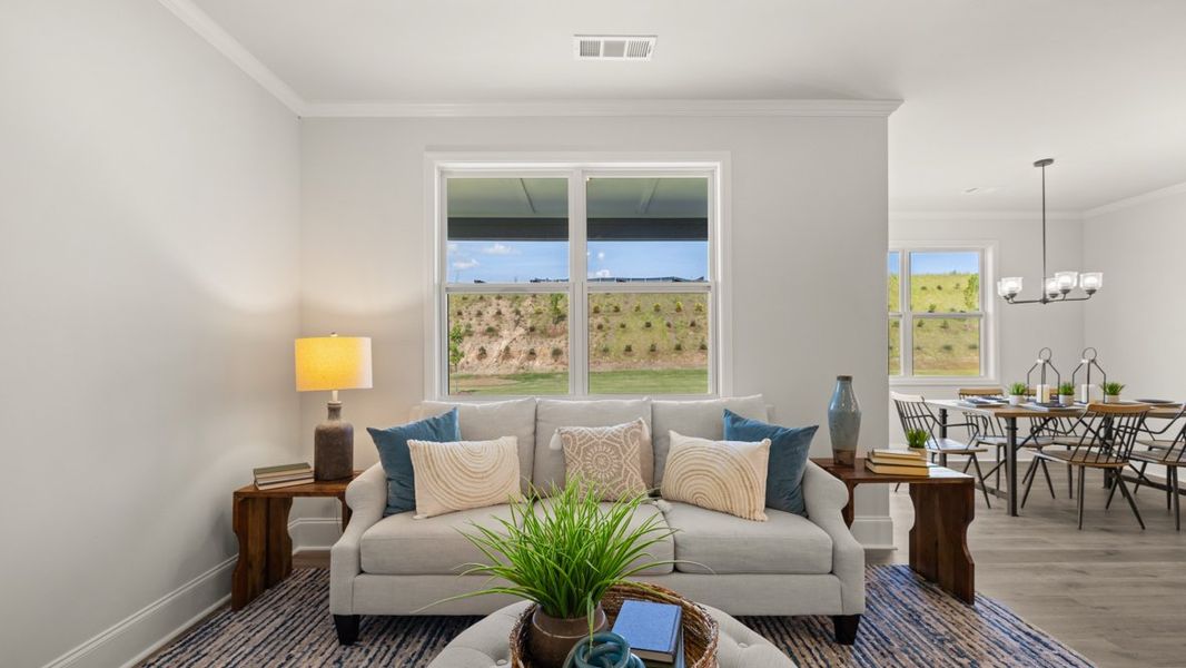 Representative furnished interior of a home built from the ACADIA by D.R. Horton in Hamptons at Riverwood North, Dallas (Image 14). Representative furnished interior of a home built from the ACADIA by D.R. Horton in Hamptons at Riverwood North, Dallas (Image 14).