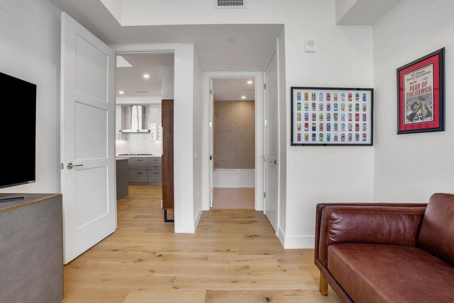 Furnished interior view inside a new home in The Dillon Buckhead, Atlanta (Image 46). Furnished interior view inside a new home in The Dillon Buckhead, Atlanta (Image 46).