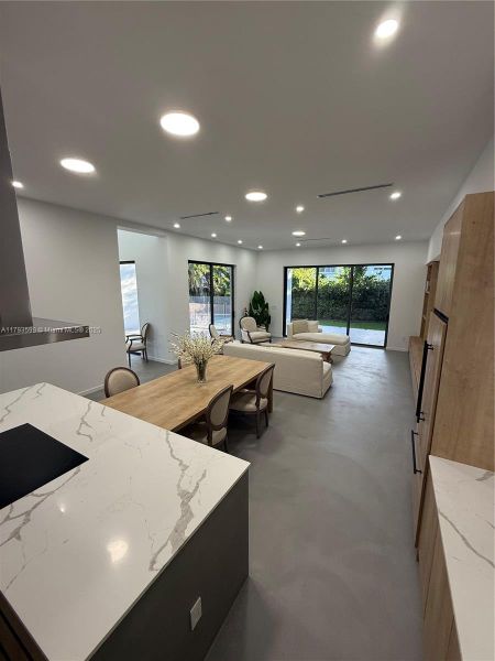 Furnished interior view inside a new home in , Miami (Image 13).