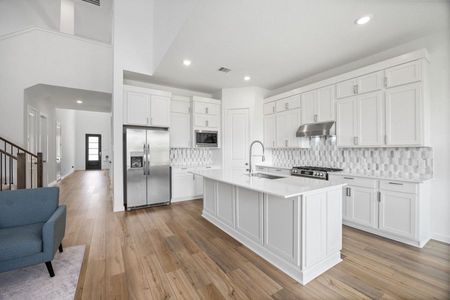 Furnished interior view inside a new home in , Cypress (Image 11).