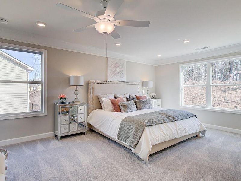 Furnished interior view inside a new home in Wilkins Walk, Mableton (Image 18).