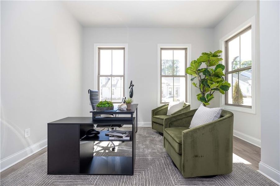 Furnished interior view inside a new home in Promenade at Sawnee Village, Cumming (Image 15).