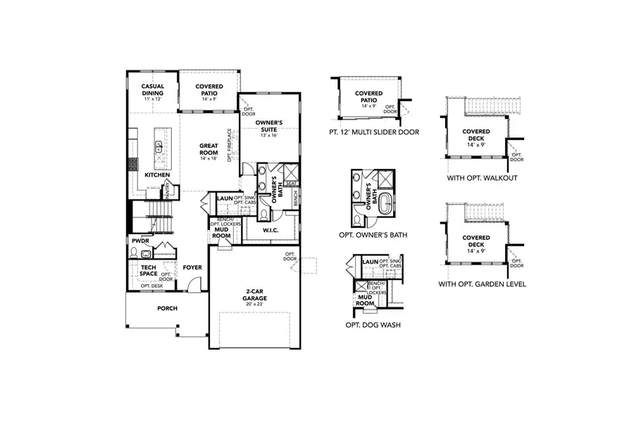 2D floor plan layout of this home in Dillon Pointe - Journey, Broomfield, CO (Image 6).