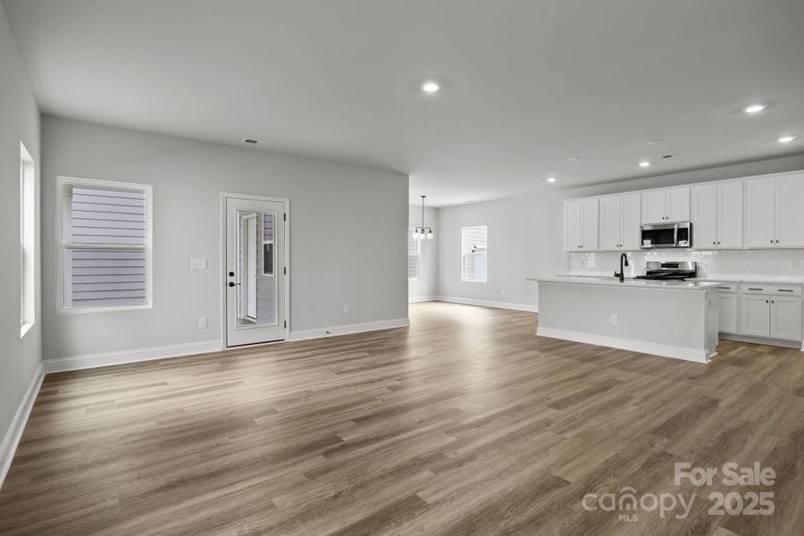 Living LVP throughout the entire first floor