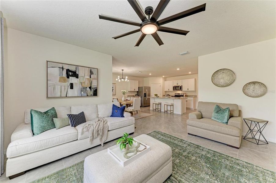Furnished interior view inside a new home in Rye Crossing, Parrish (Image 10).